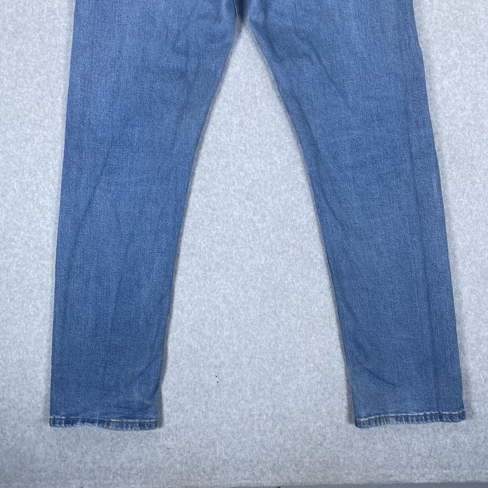 Levi's 505 Regular Fit Jeans Mens 34x30 Blue Straight Leg Stretch